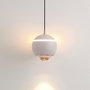 Opviq Lámpara de araña 2806-1A-01 en Blanco con Cristal Opalino